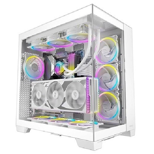 Antec C8 ARGB White E-ATX ATX Dual Chamber 2x 16CM ARGB Reverse Fans 1x