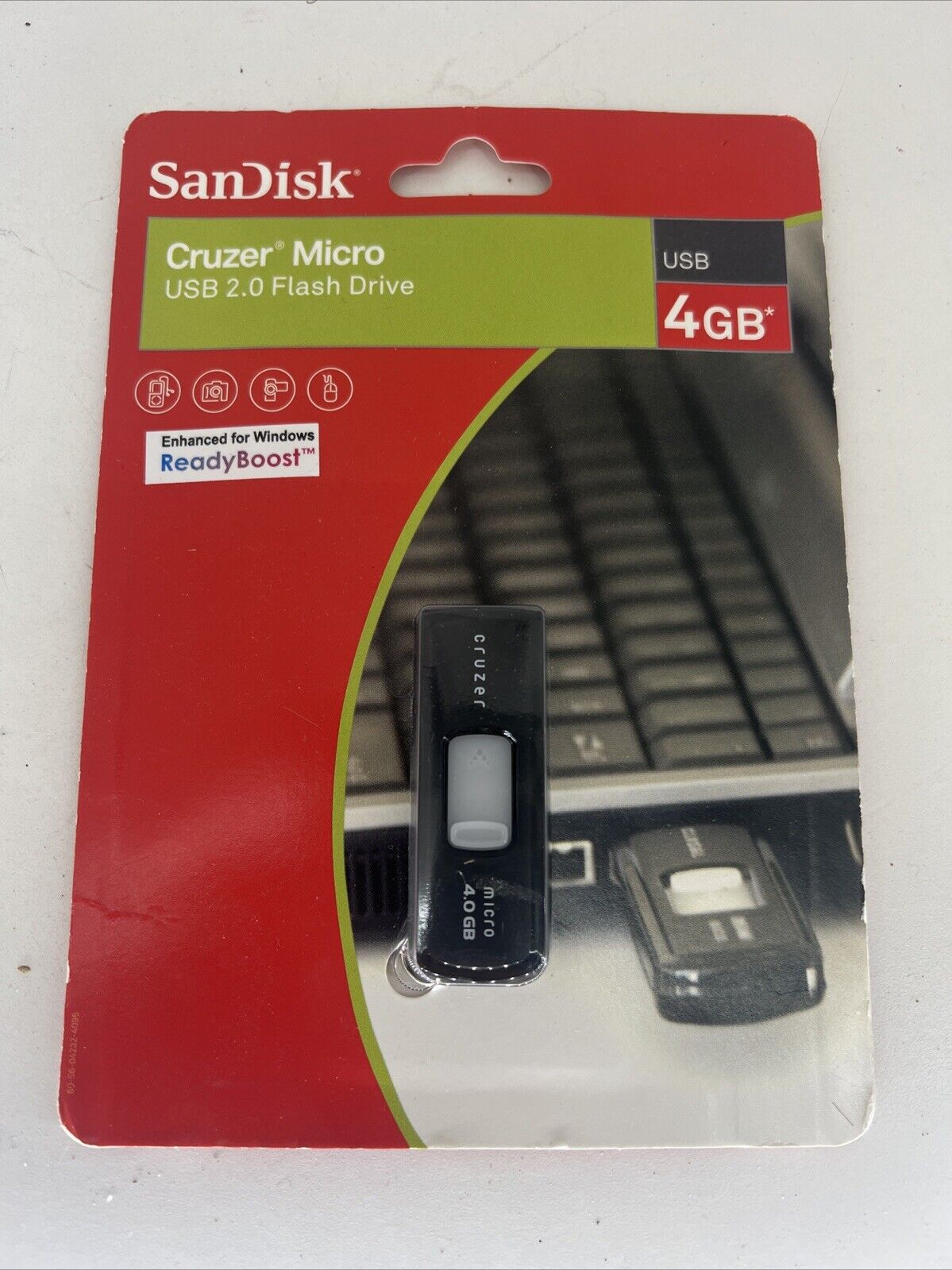 SanDisk Cruzer Micro USB 2.0 Flash Drive 4.0 GB