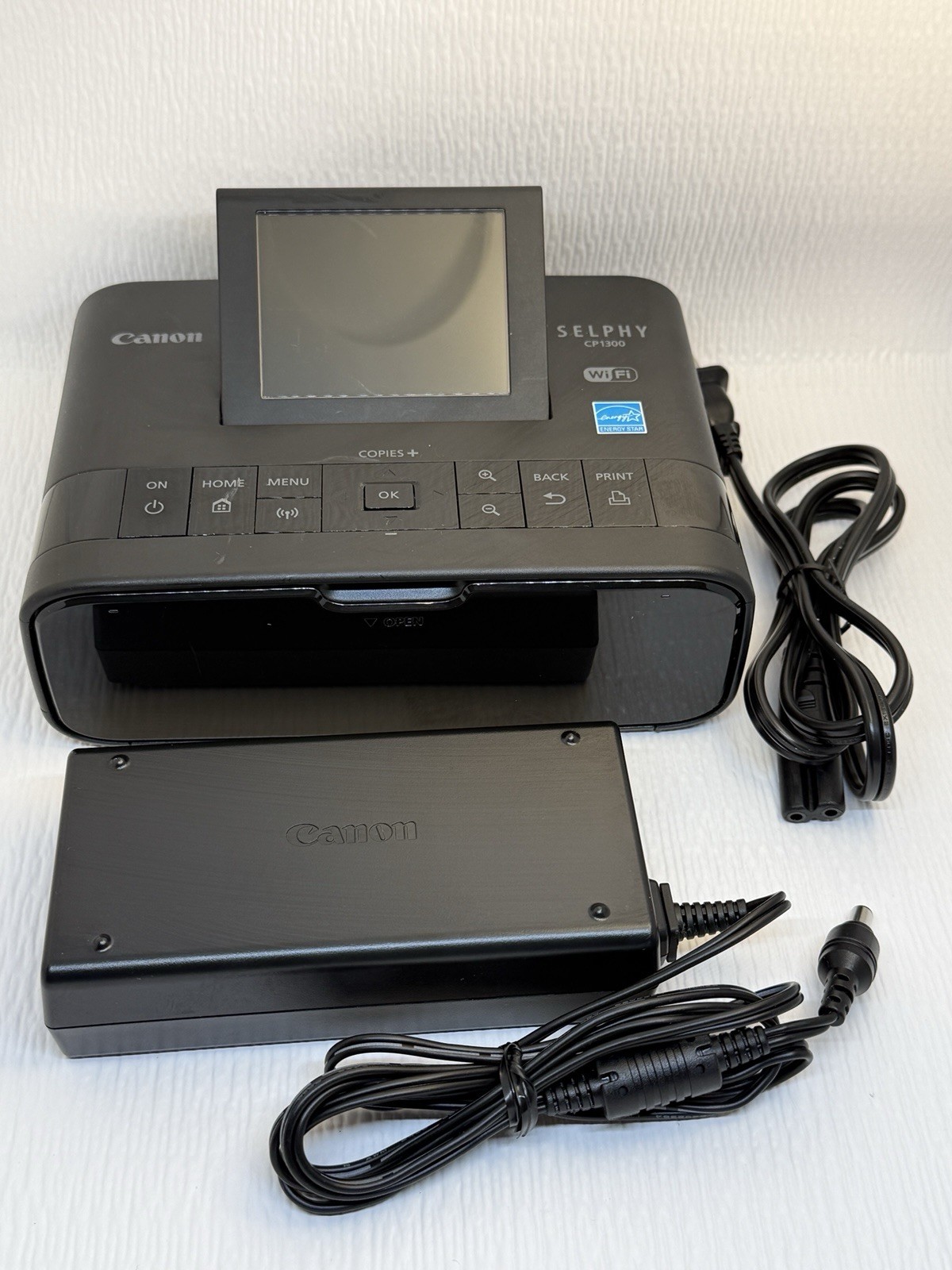 Canon SELPHY CP1300 Wireless Compact Photo Printer Tested w/ Power Cord