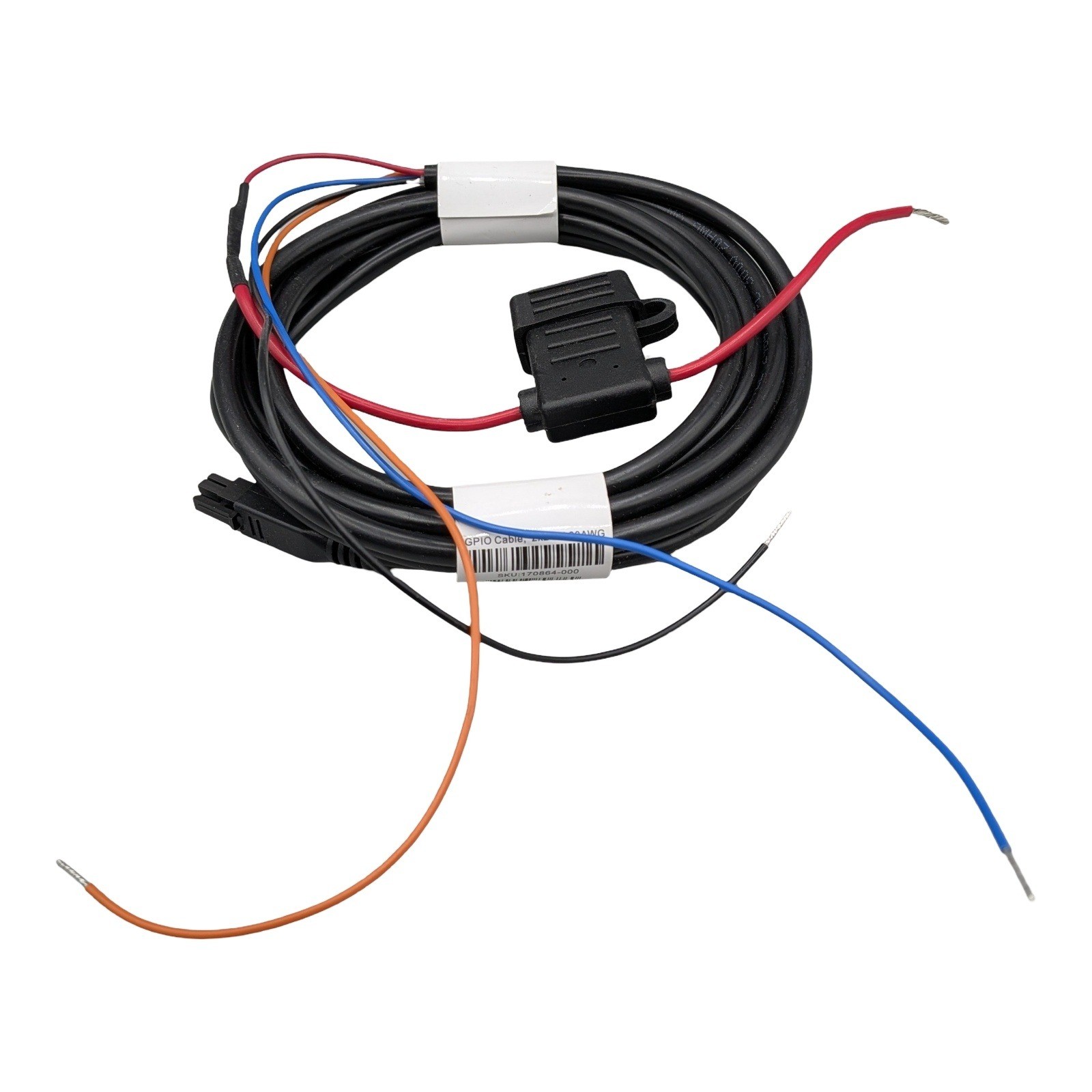 GPIO Cable 2x2 3M 20AWG SKU 170864-000 Fused Power Signal Wire 3 Meters Black