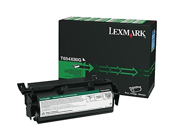Lexmark T654X80G Black Toner Cartridge