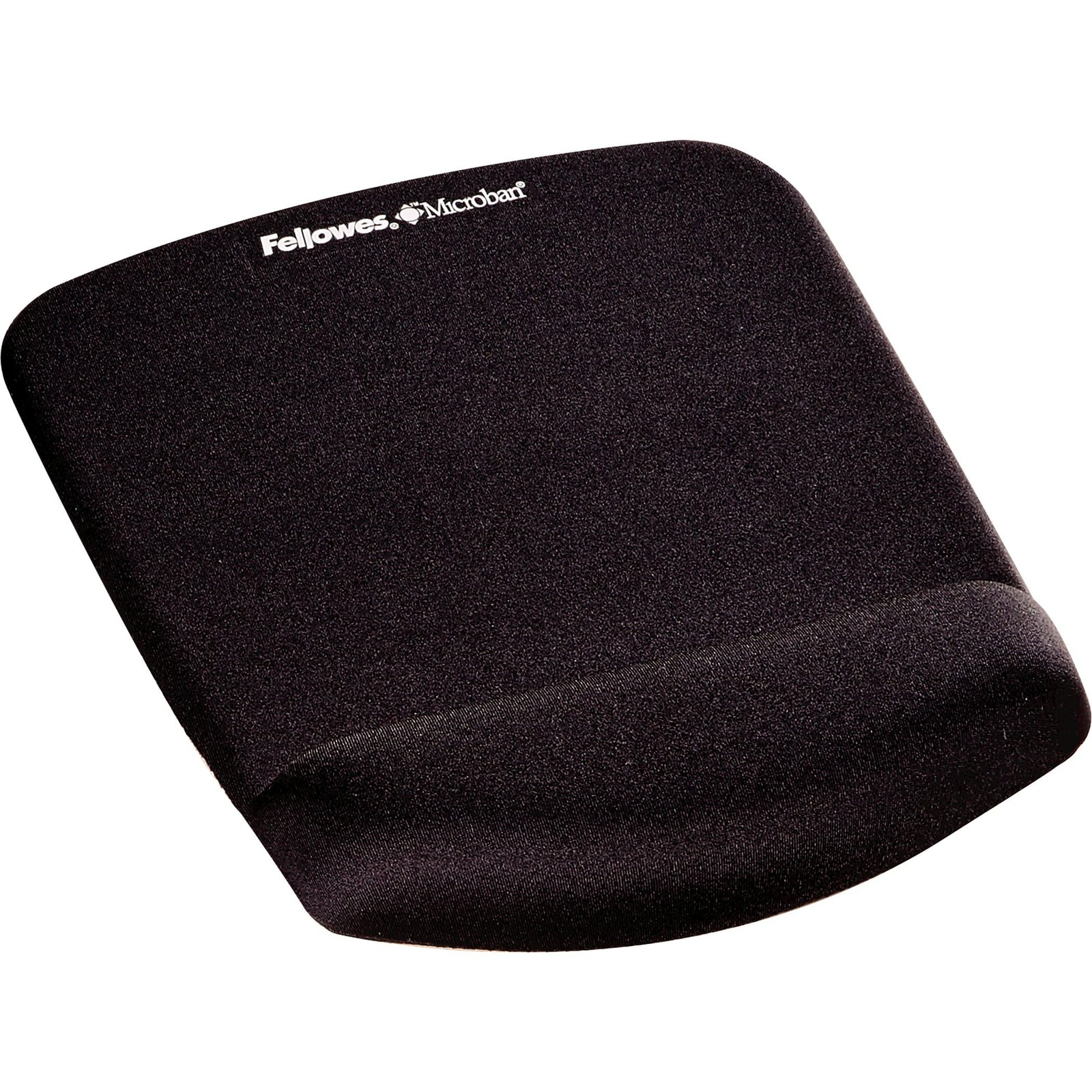 Fellowes PlushTouch Foam Mouse Pad Wrist Support - 9.4L x 7.3W inches, Black
