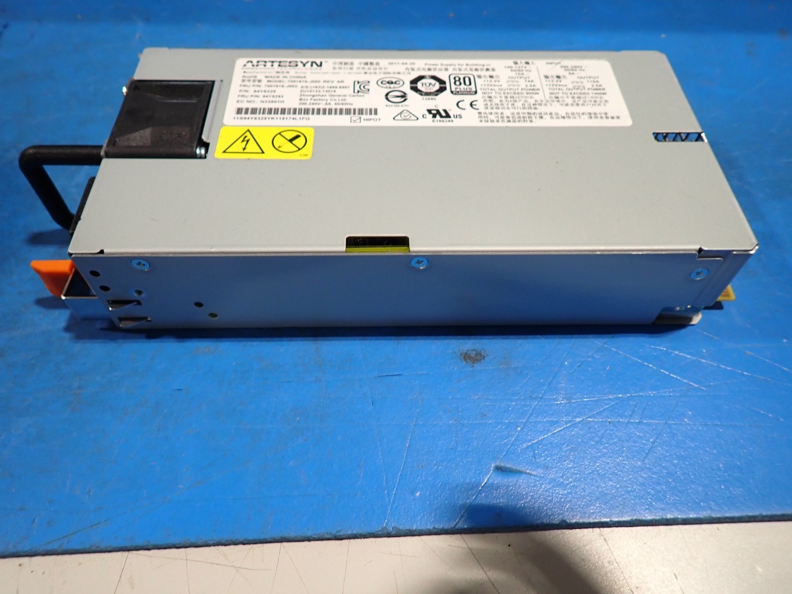 IBM 94Y8293 PS, 1400 Watt Platinum, IBM x3750 Power Supply