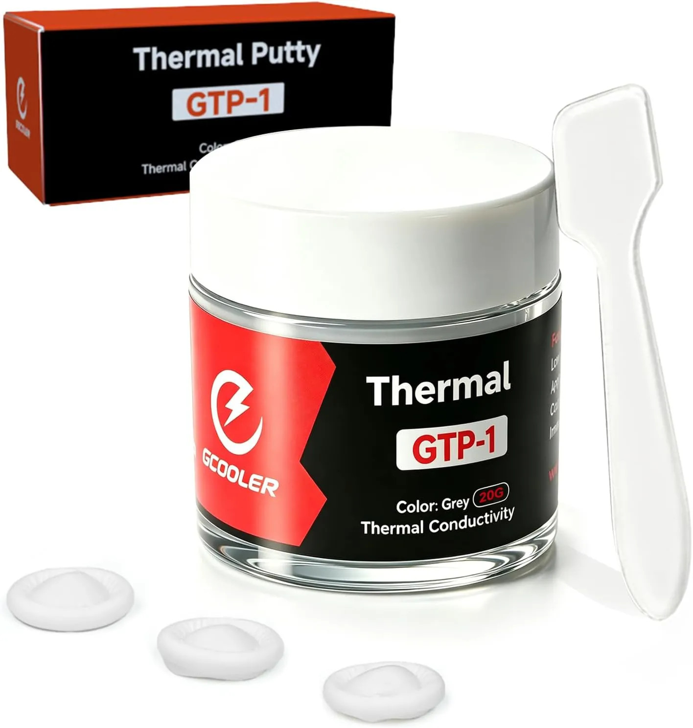 Thermal Putty 20g 15W/mK High Performance Gap Filler For GPU VRAM CPU Heatsin...