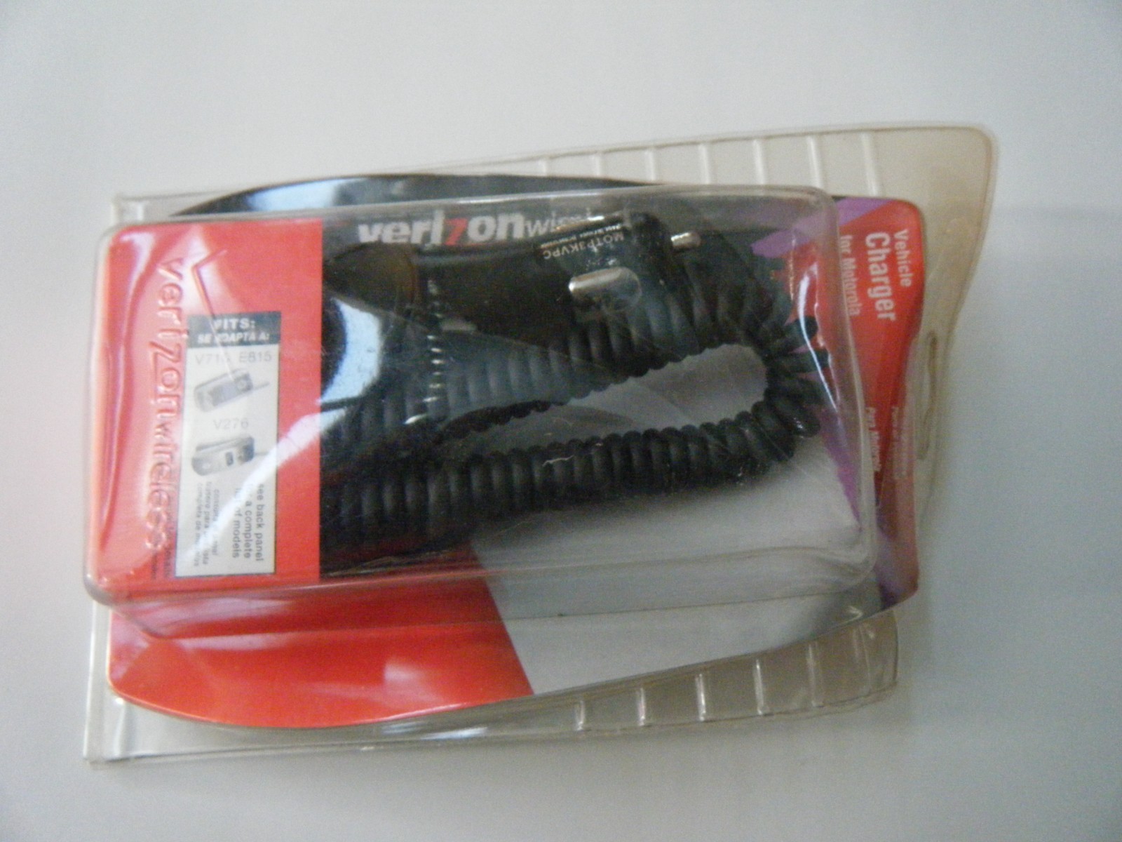 New Original Verizon Motorola Car Charger Power Supply V710 V730 E815 V60P V276+