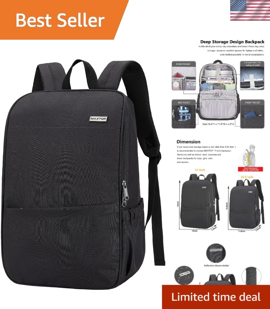 Deep Storage Laptop Backpack Business Anti-theft Backpacks[Water Resistant] C...