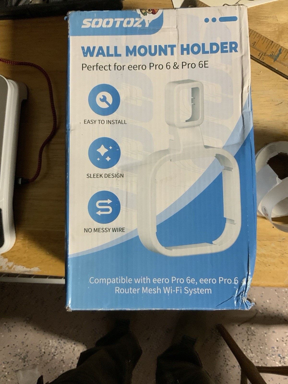 Sootozy 3-Pack Wall Mount Holder for eero Pro 6 & Pro 6E — New/Unused-105I 