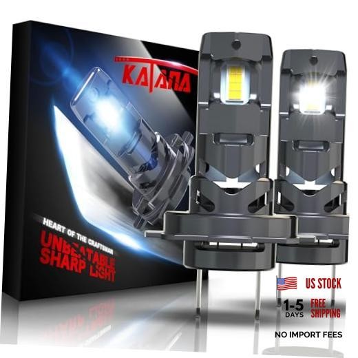 H7 Bulbs, No Adapter Required 1:1 Size 400% Brightness H7(No Adapter Required)