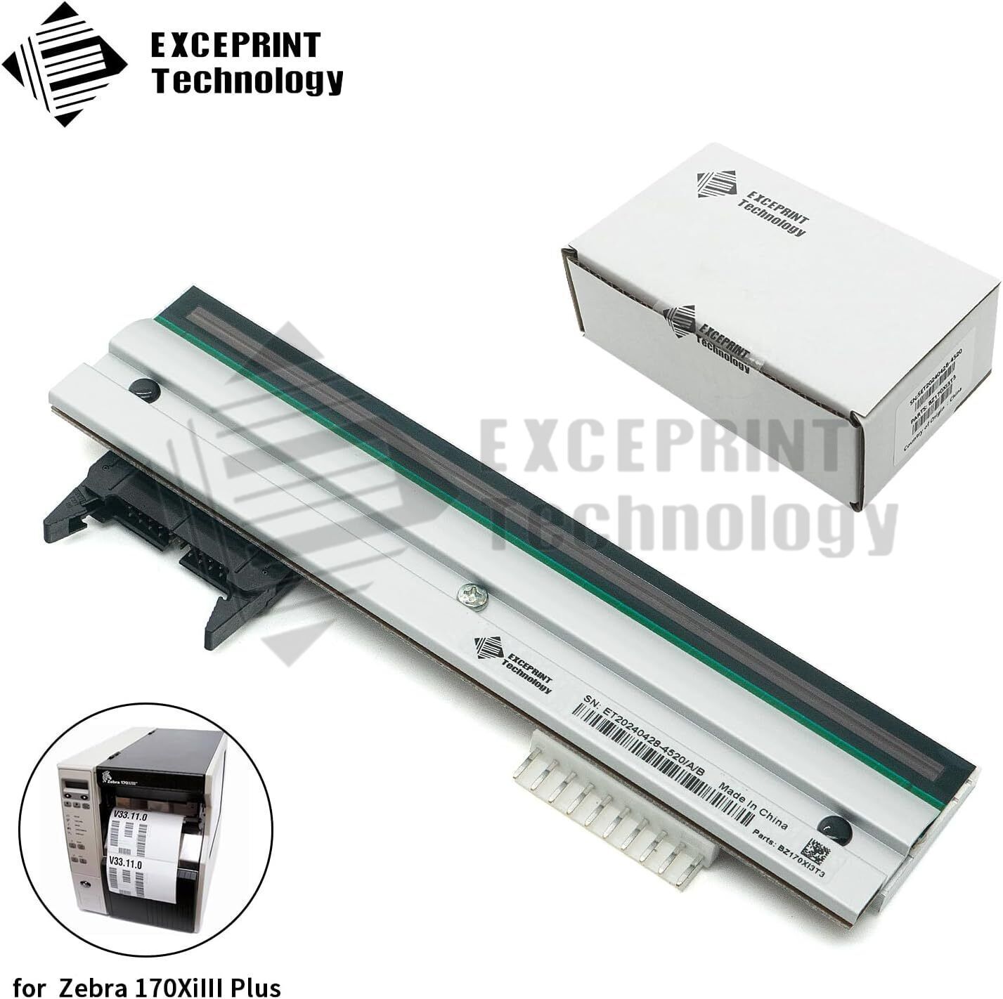 ✅ Printhead for Zebra 170Xi3 170XiIII Plus Thermal Printer 300dpi P/N G46500M ✅