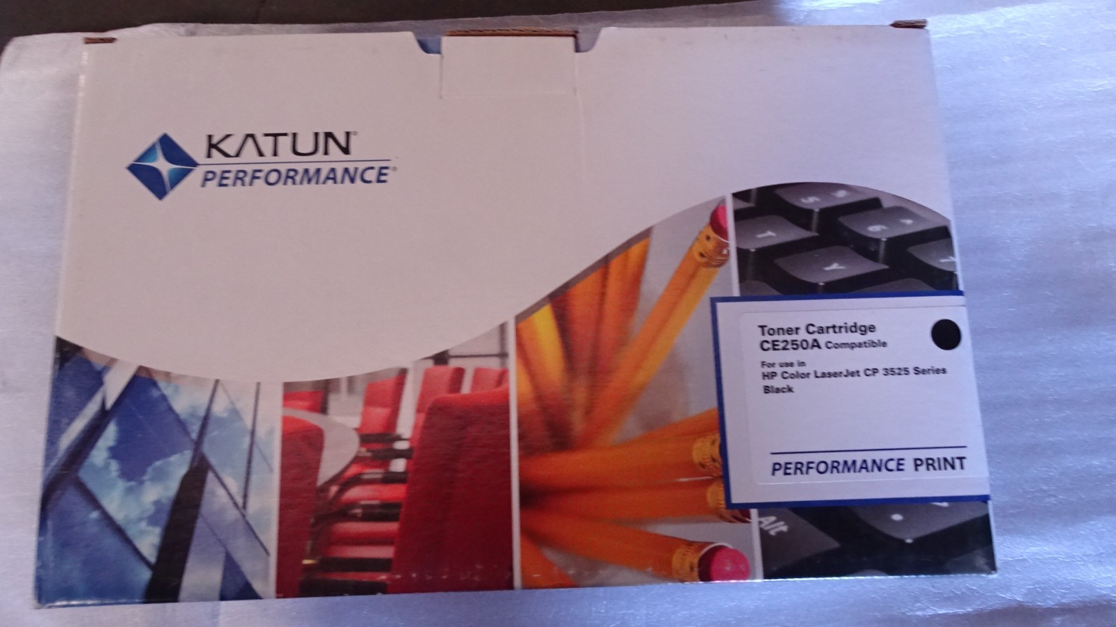 Katun Performance Black Toner Cartridge Compatible with HP CE250A 504A CP3525