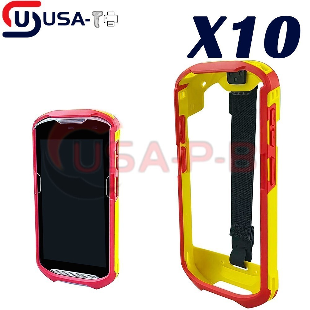 10PCS for Zebra TC51 TC56 TC52 TC57 Protective Cover SG-TC5X-EXO1-01 Yellow-Red