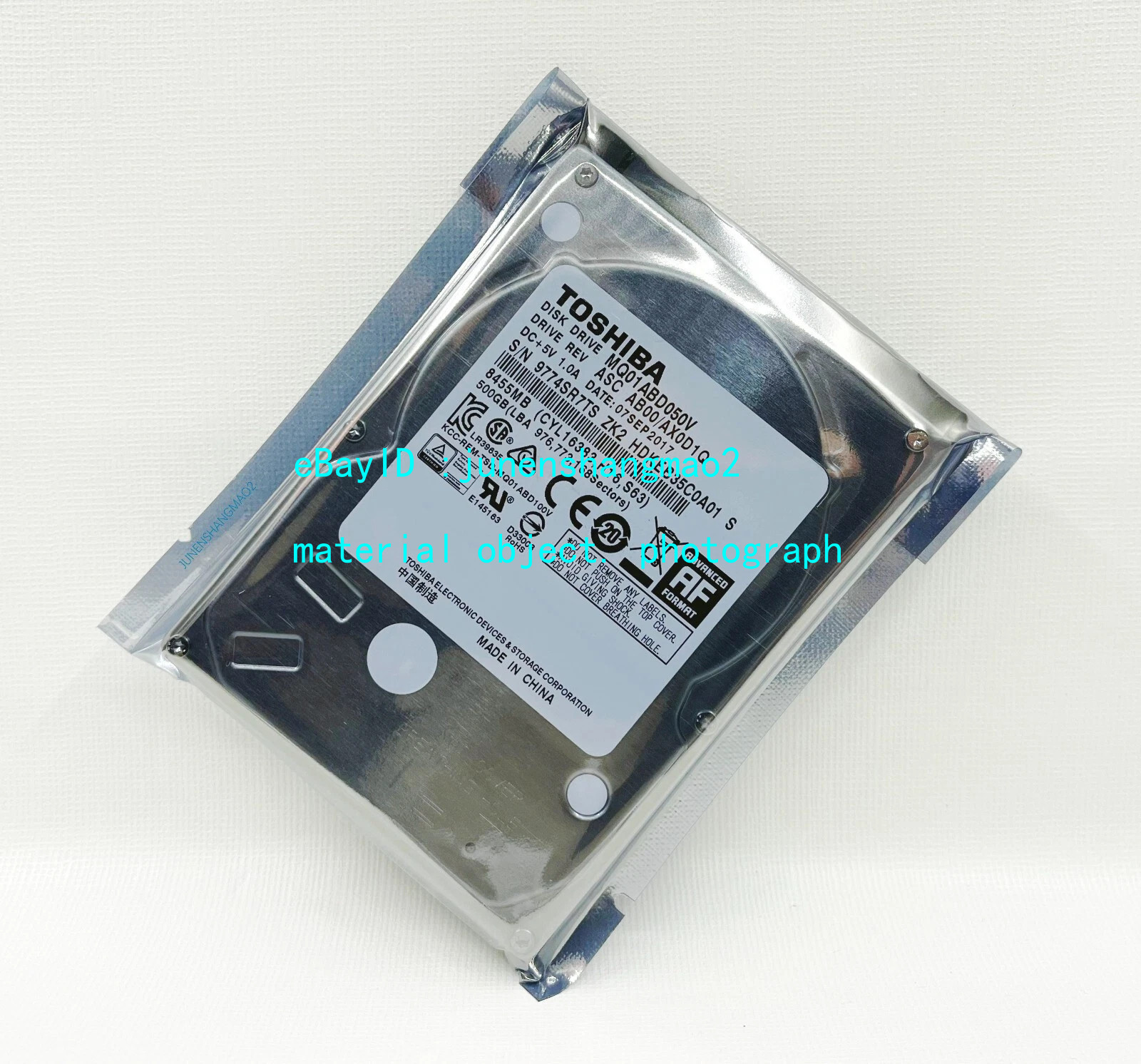 Toshiba 500GB MQ01ABD050V 8M 2.5'' SATAIII Professional Surveillance HDD