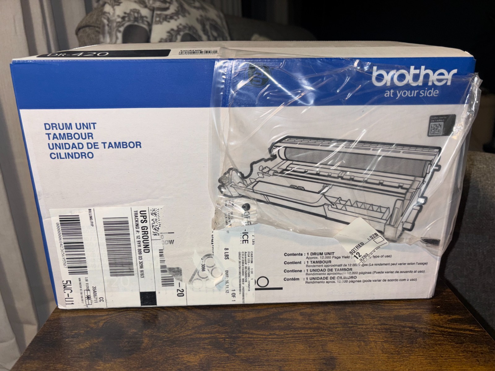 Genuine BROTHER DR-420 Black Drum Unit - New in Box - Printer Ink
