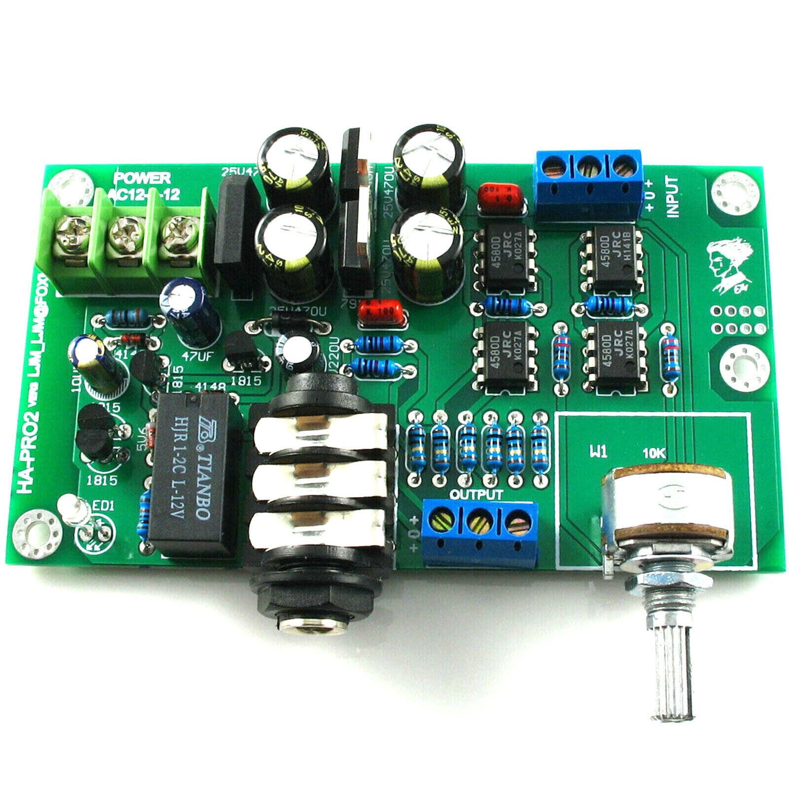 1pc HA-PRO2 headphone amp finished board, ultra-low noise, low distortion