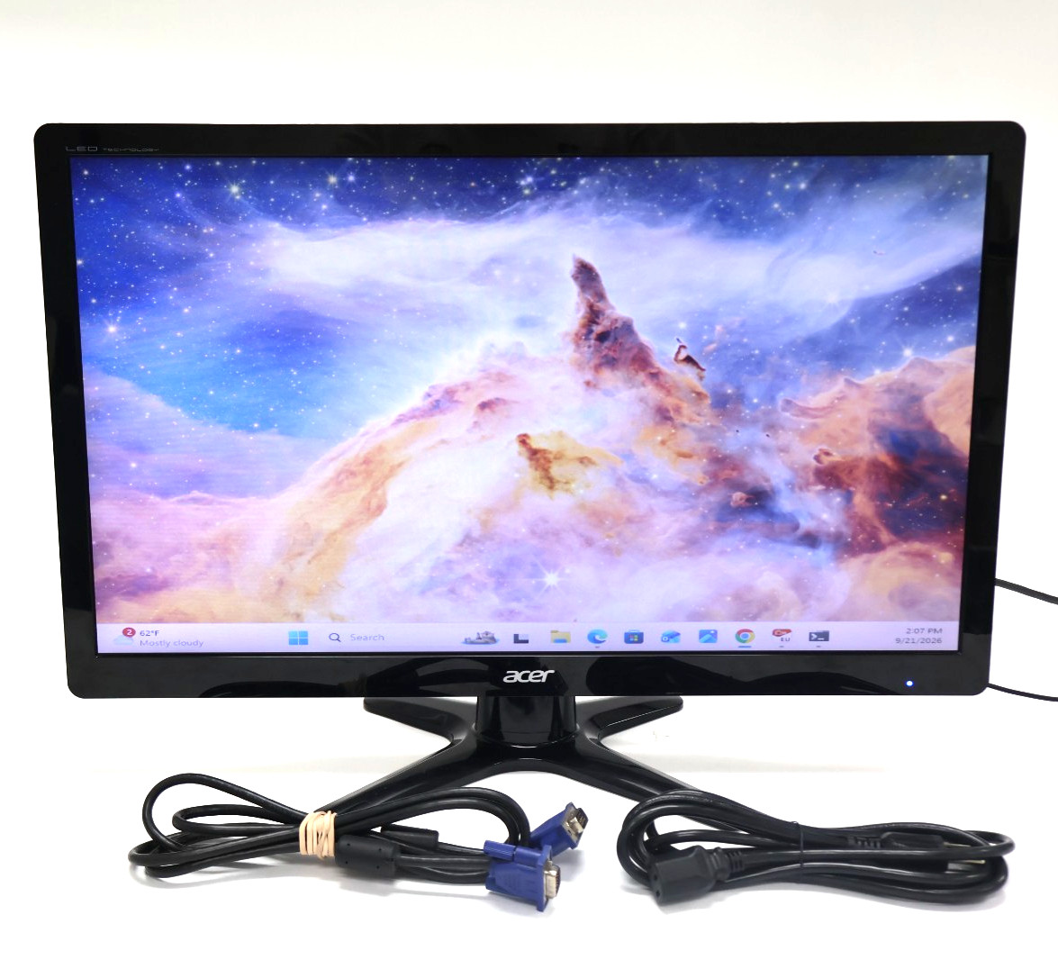 Acer G236HL Bbd 23" Black Widescreen Full HD LCD Monitor w/Stand & Cables