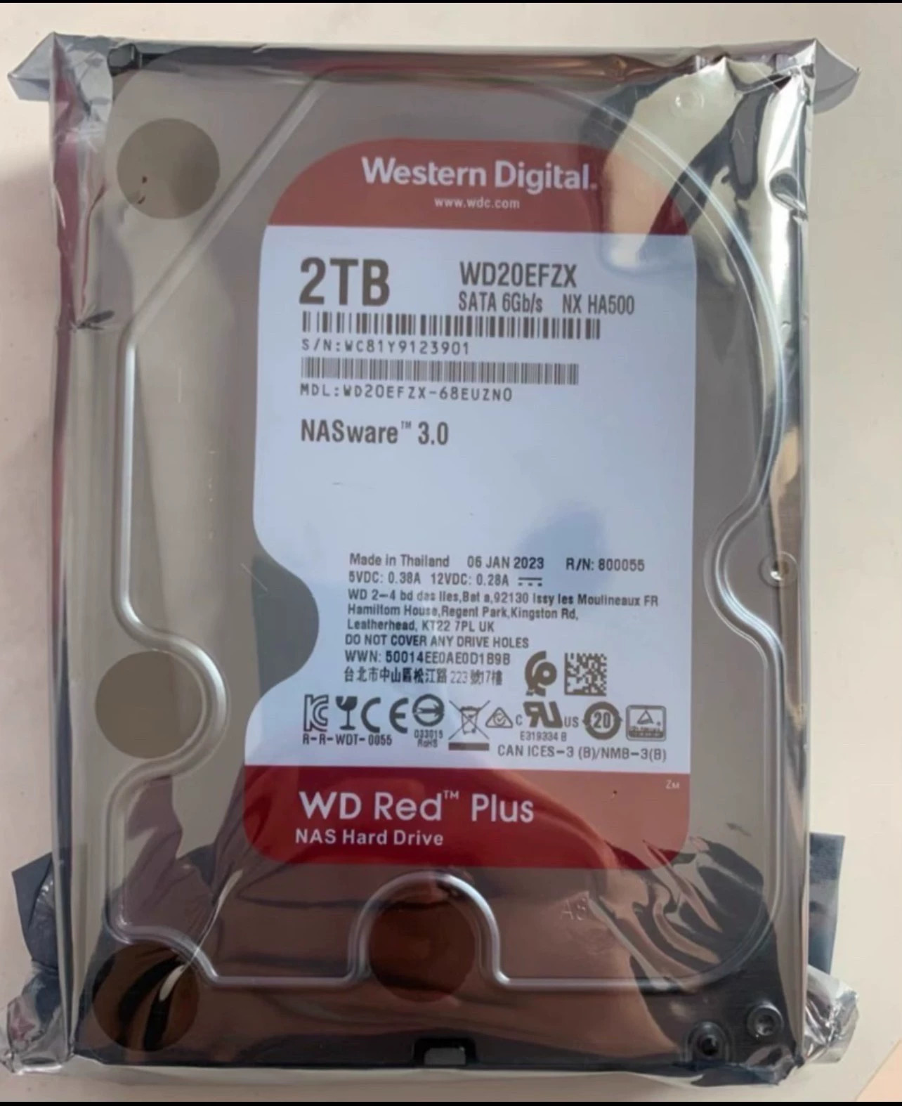 For Western Digital Red Drive PLUS/WD20EFZX/128M/PLUS 3.5" 2T hard drive