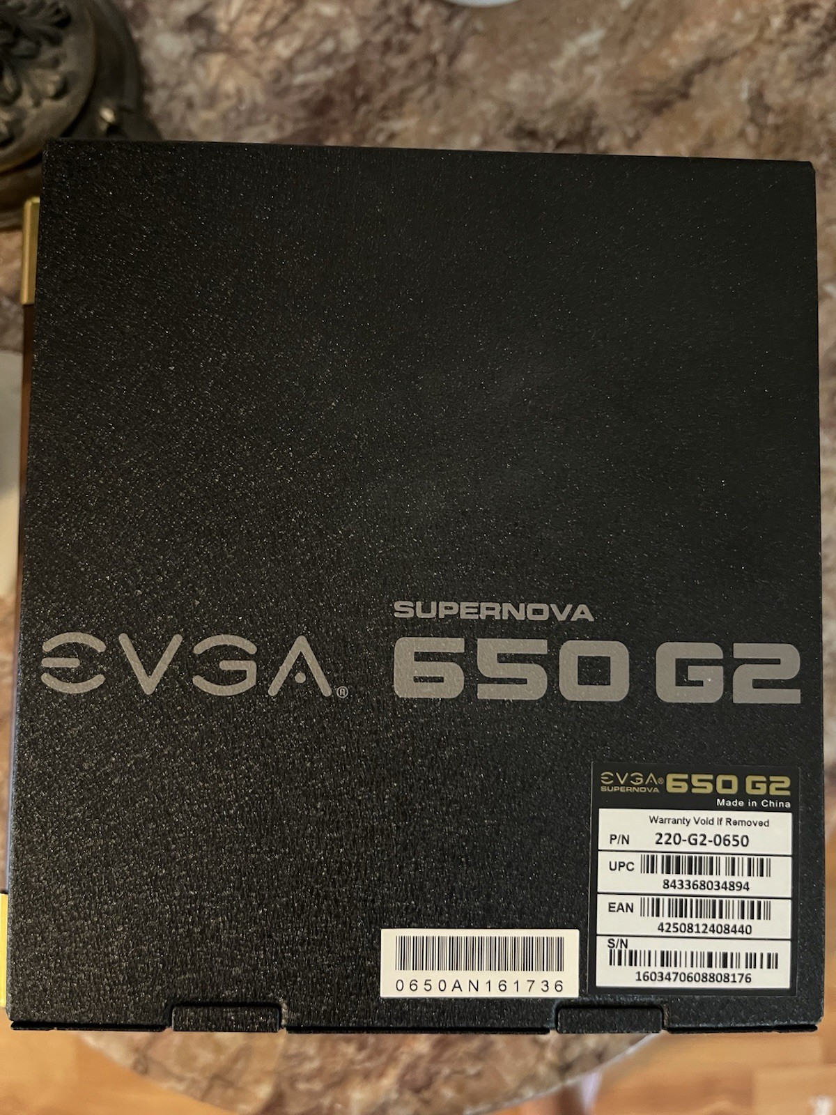 ⚡ EVGA SuperNOVA 650 G2 – 650W 80+ Gold Fully Modular Power Supply - NO CABLES ⚡