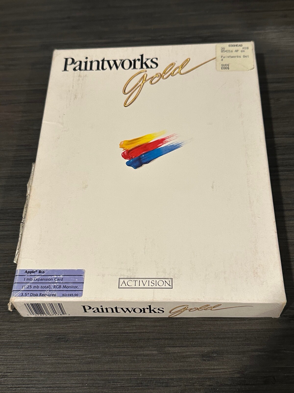Paintworks Gold Activision Apple IIGS 2GS 1mb computer software art Version Soft
