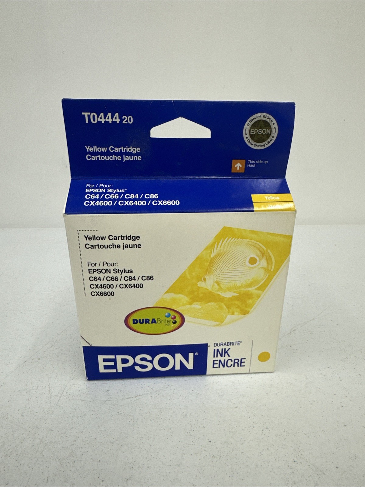 NEW Epson 44 T0444 Yellow Ink Cartridge for Stylus C84 C86 CX6400 CX6600