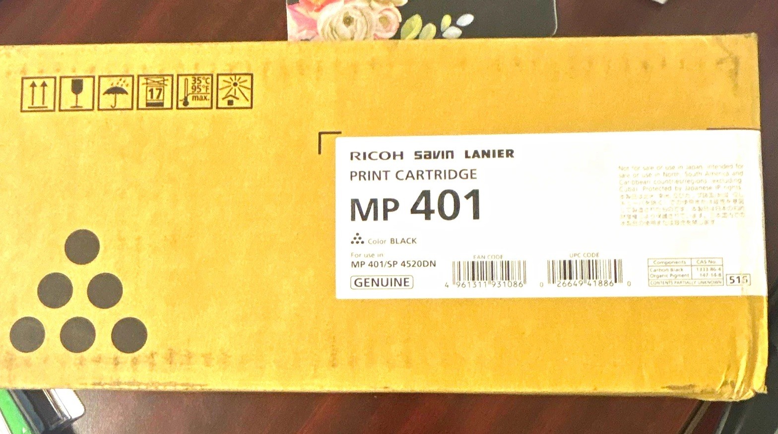 Ricoh Genuine MP 401 Black Laser Print Cartridge M904-17 841886 Savin Lanier
