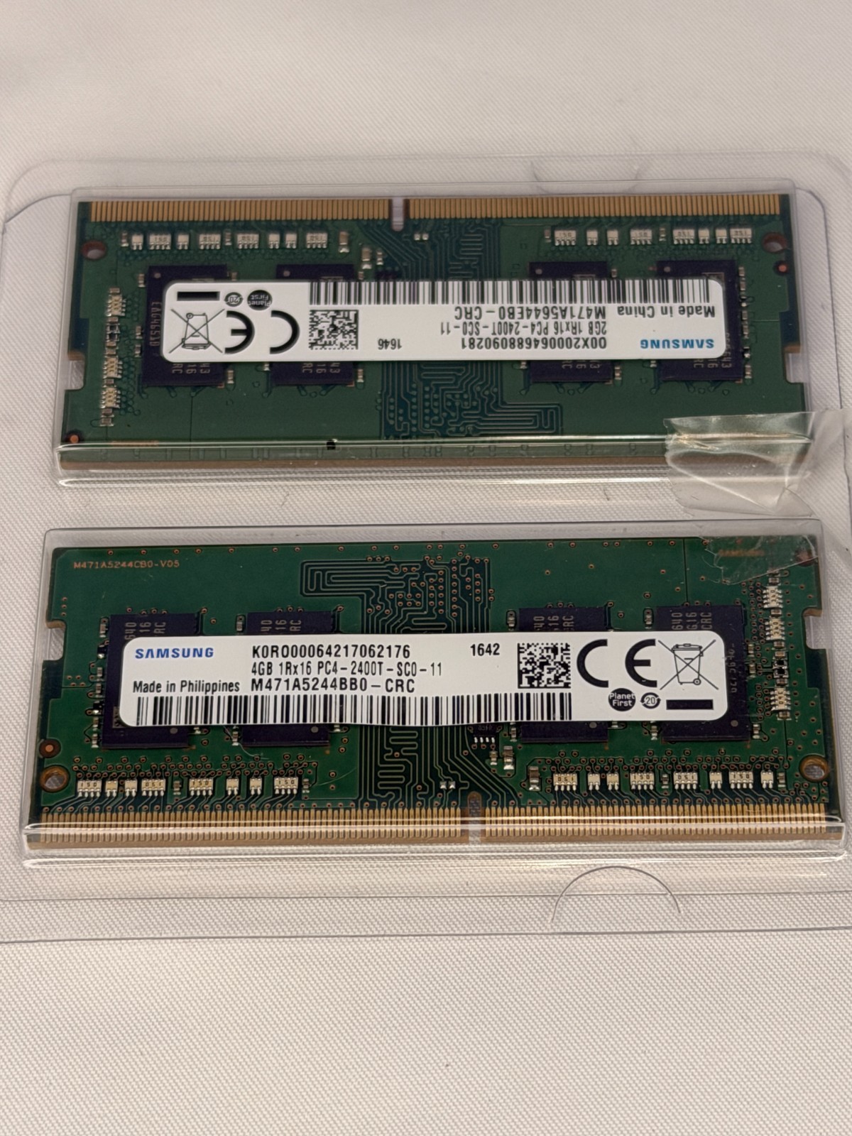 Samsung 6GB Total Laptop RAM (1x 4GB 1Rx16 PC4-2400T + 1x 2GB PC4-2400T) DDR4 SO