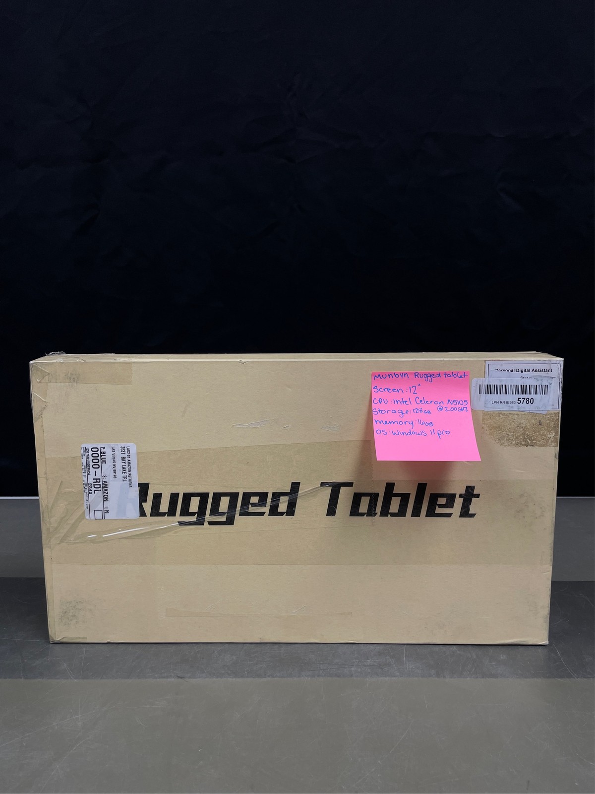 MUNBYN Rugged Windows Tablet IRT09, 12.2" Windows 11 Pro, Intel N5105, 16GB+128G