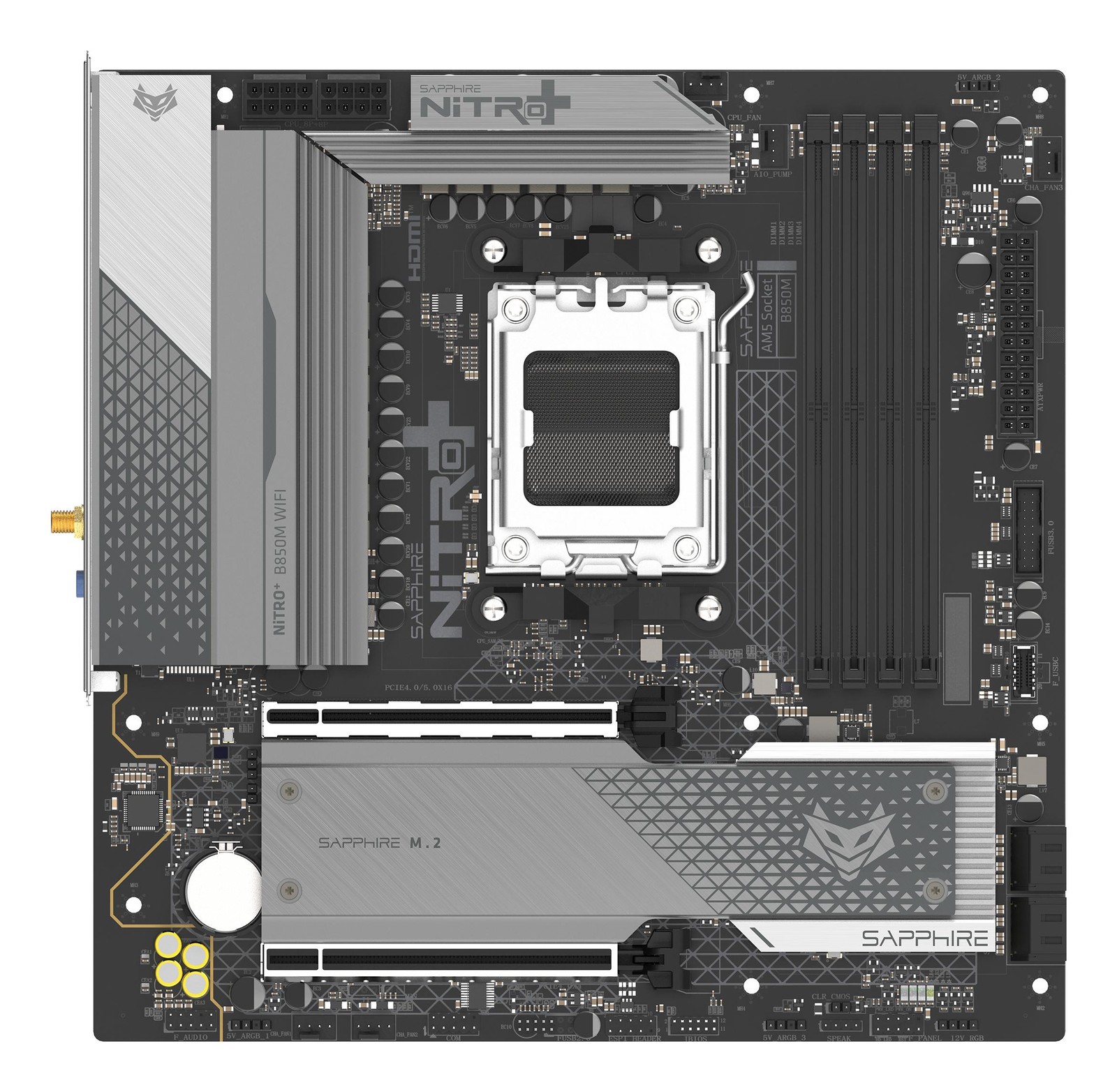 Sapphire NITRO+ B850M WIFI AMD B850 Socket AM5 micro ATX