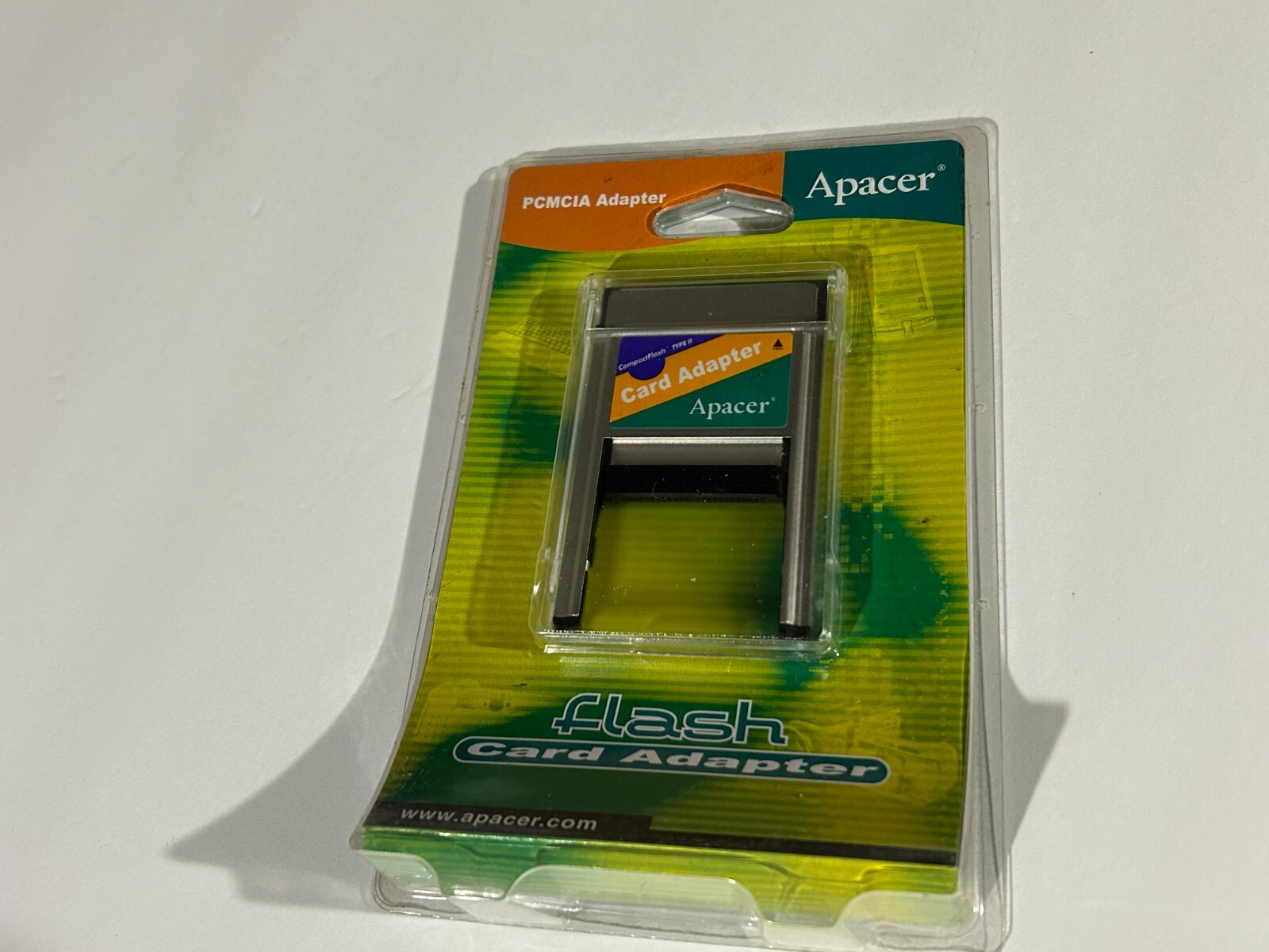 NEW - Vintage Apacer CompactFlash Card PCMCIA Adapter - LAPTOP - 