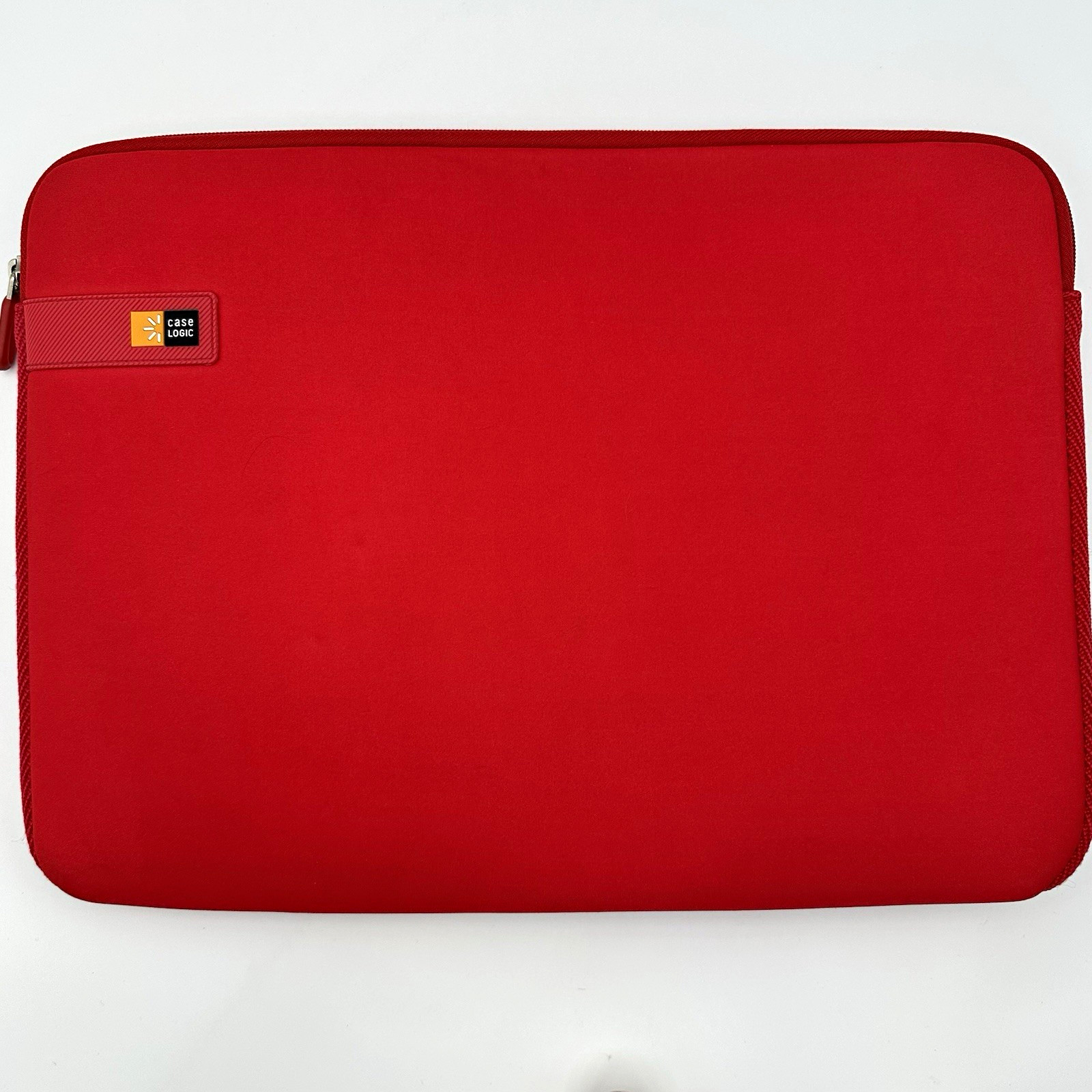Case Logic LAPS-116 16in Laptop Sleeve Case Red Neoprene Padded Zipper Rare