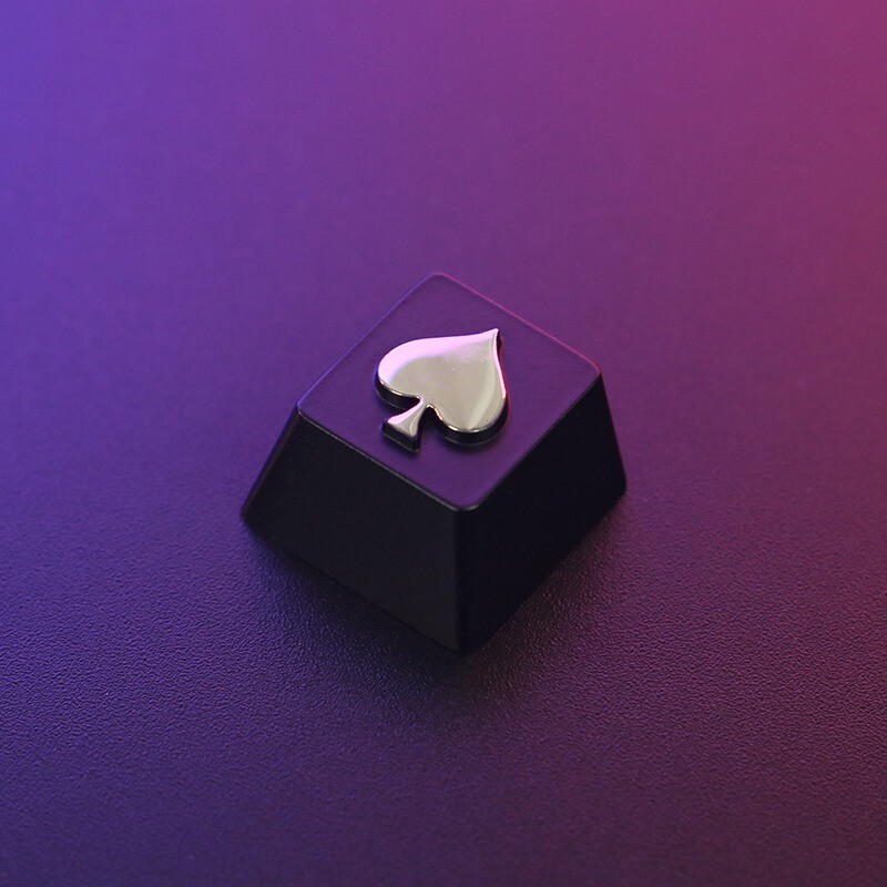 Poker card peripherals Theme Zinc Alloy Keycap for Cherry MX Mechanical Keyboard
