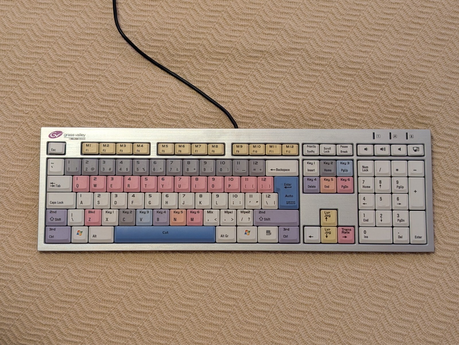 Grass Valley LogicKeyboard LXH-JME7596H Editing Keyboard