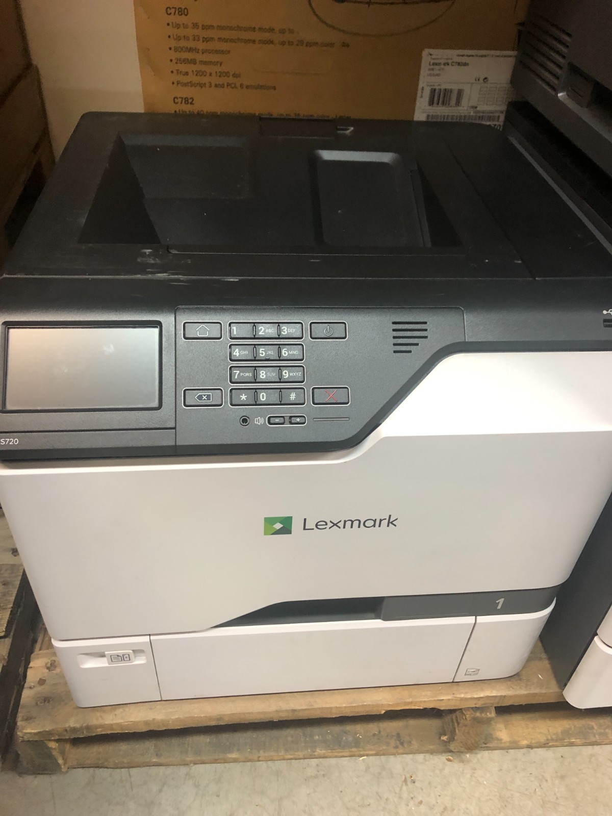 Lexmark CS720 CS720de 40C9100 Color Duplex Laser Printer - 129k pages complete