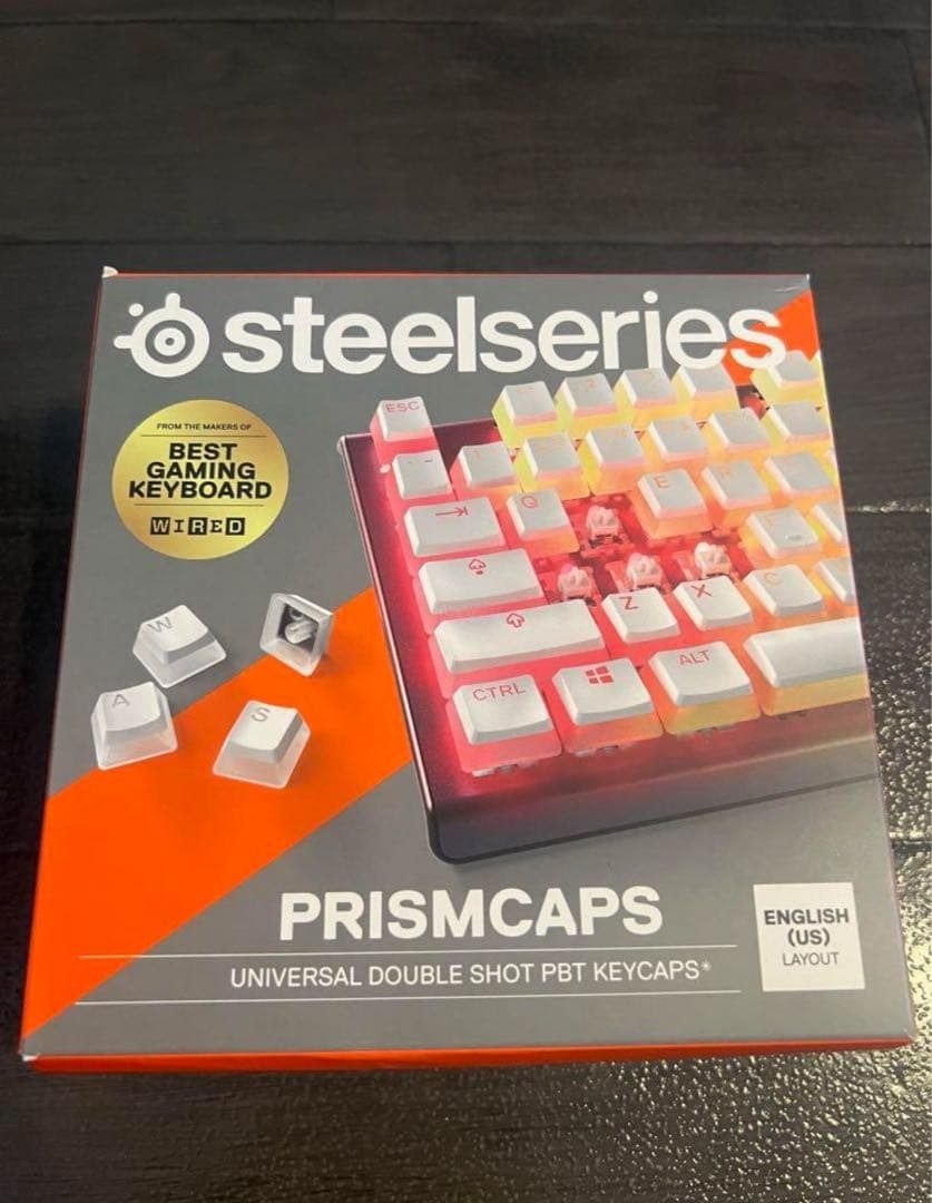 SteelSeries PRISMCAPS White Gaming Keyboard JP Unused