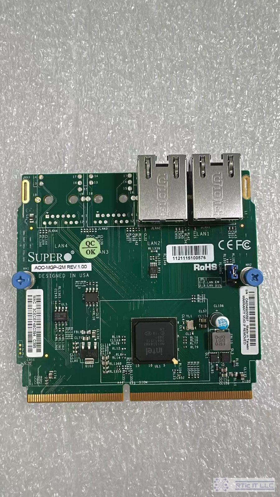 Grade A Pull AOC-MGP-i2M Supermicro Dual Port Gigabit Ethernet Module