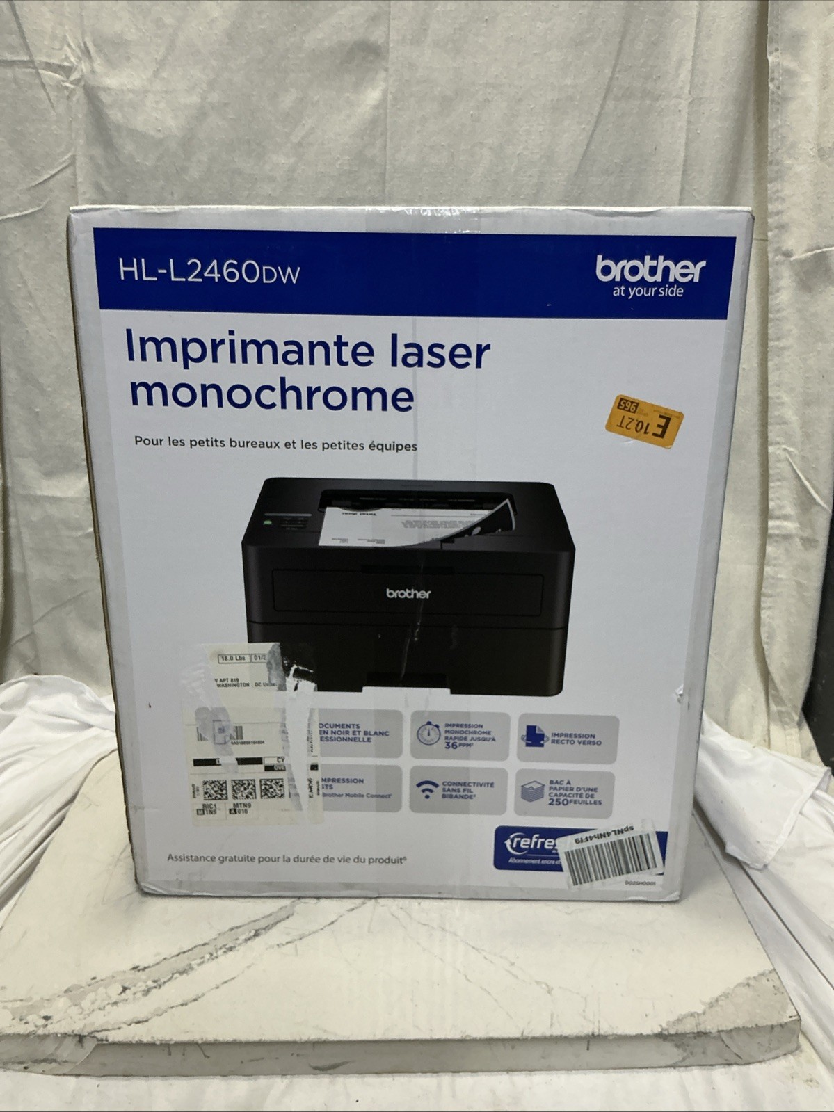 Brother HL-L2460DW Wireless Compact Monochrome Laser Printer With Duplex