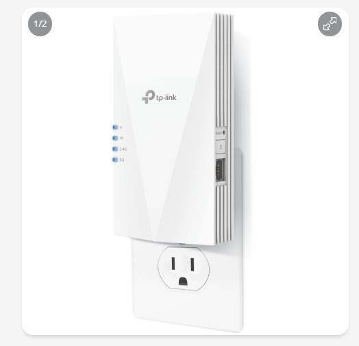 New Tp-link Ax1500 Wifi Extender Internet Booster(re500x) Wifi 6 Range Extender