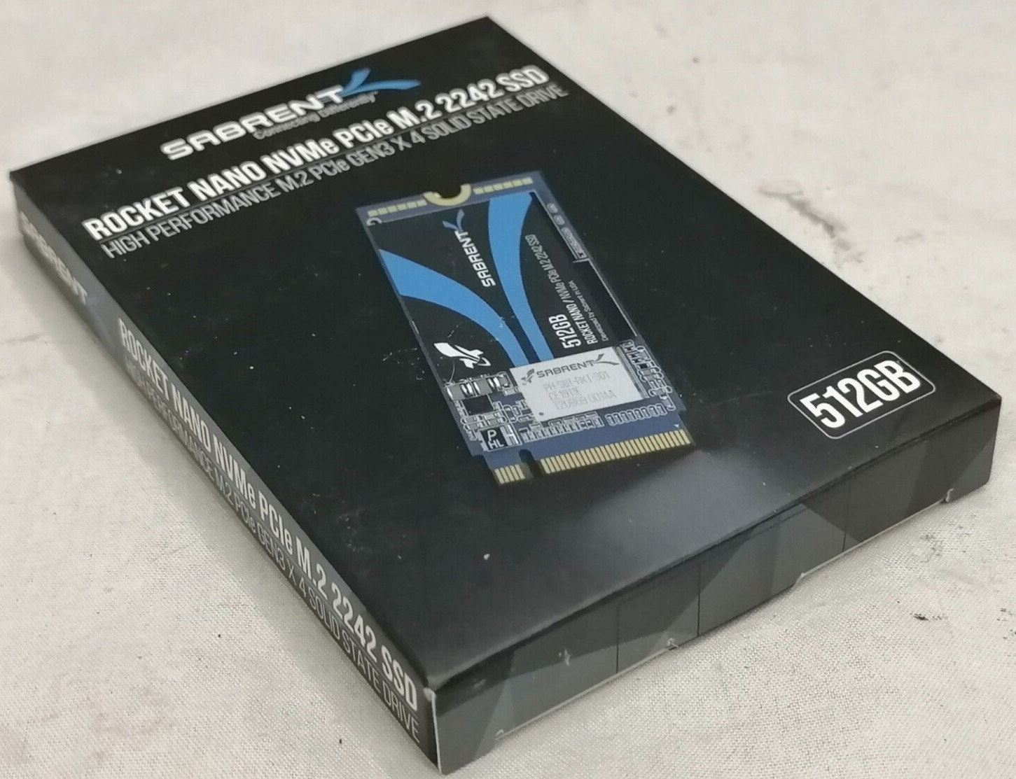 (BOX ONLY) Sabrent Rocket Nano NVMe M.2 SSD With Papers