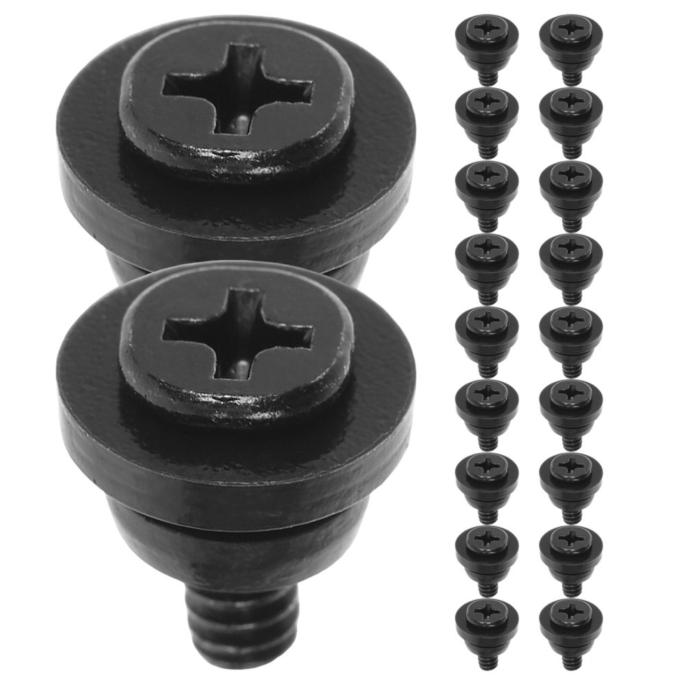 Black Iron Hard Drive Mounting Screws Set with Anti Vibration Buffer for Pc