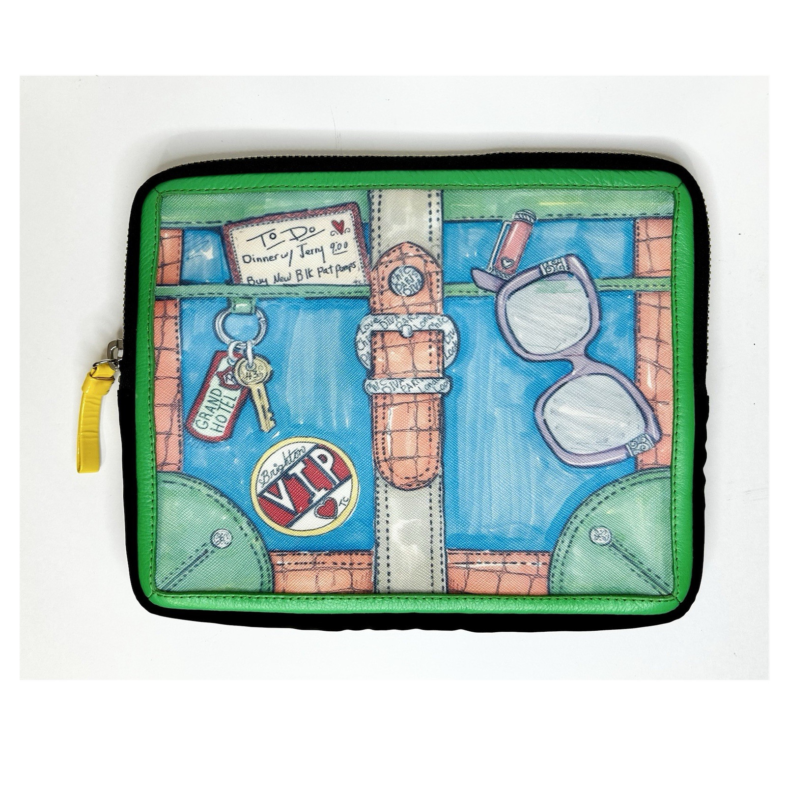 BRIGHTON iPad Tablet Sleeve/“Grand Hotel”/Lined/Padded/Zipper closure