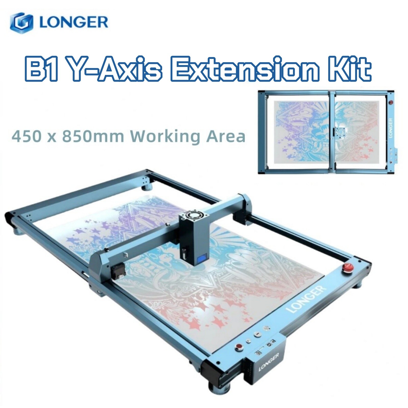 LONGER Laser B1 Laser Engraver Accessories/Y-Axis Extension/Touch Screen/Riser