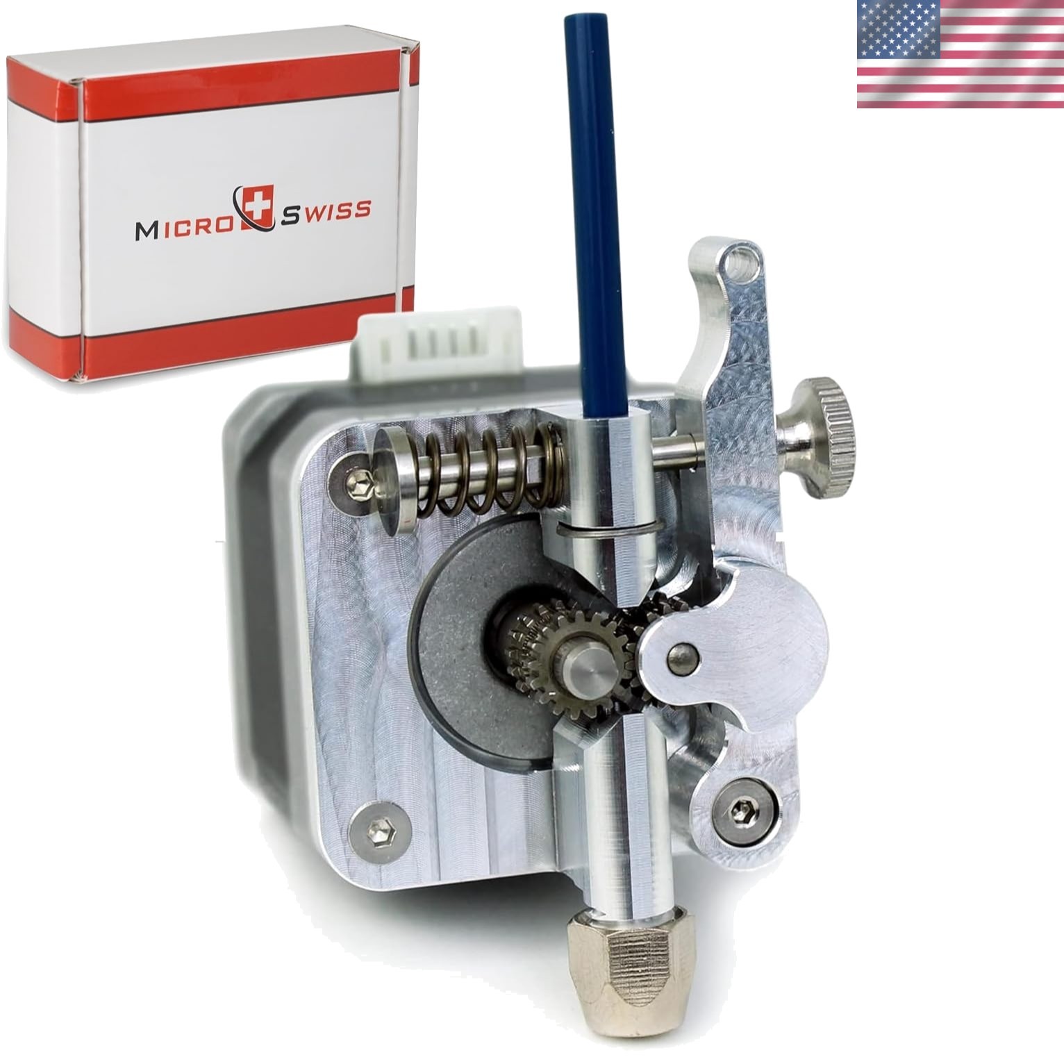 Microswiss Bowden Dual Gear Extruder Compatible with Creality Ender, CR10, CR...