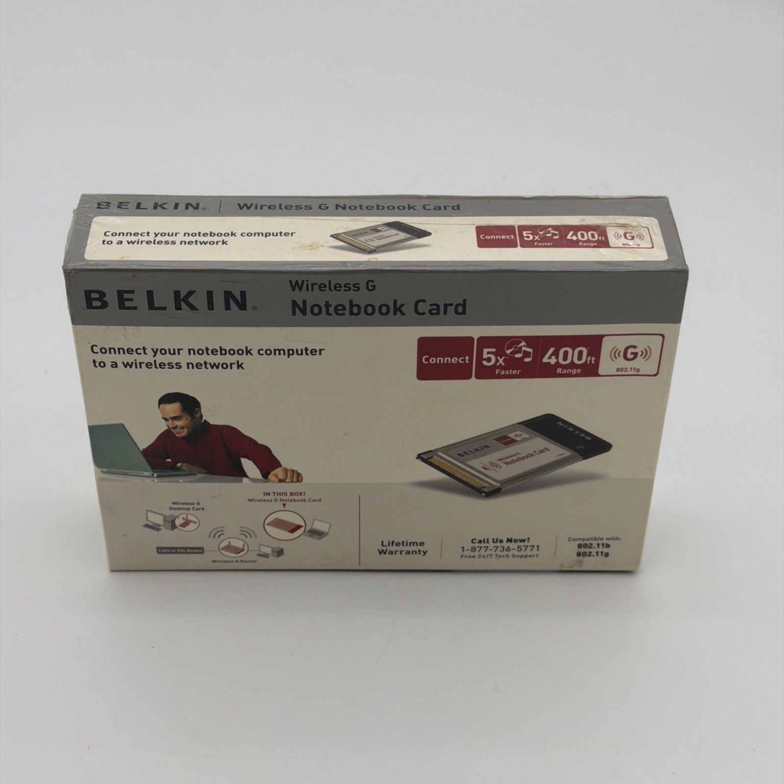 Belkin F5D7010 (722868455630) Wireless G Notebook Card Brand New Sealed
