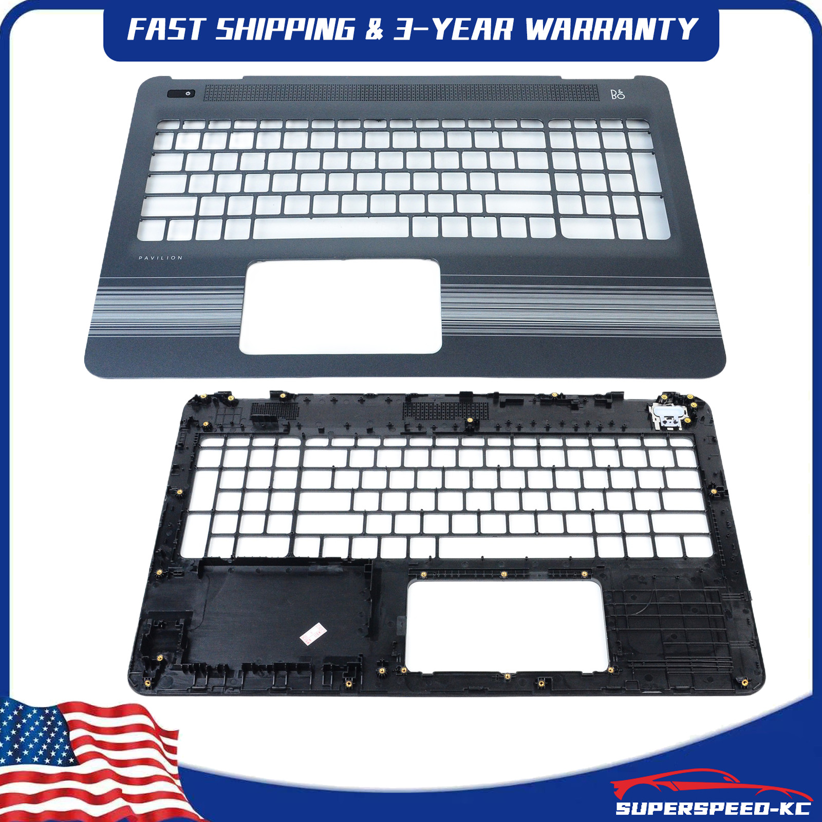 for HP Pavilion 15-au010wm 15-au018wm 15-au020wm 15-au057cl Palmrest Upper Case