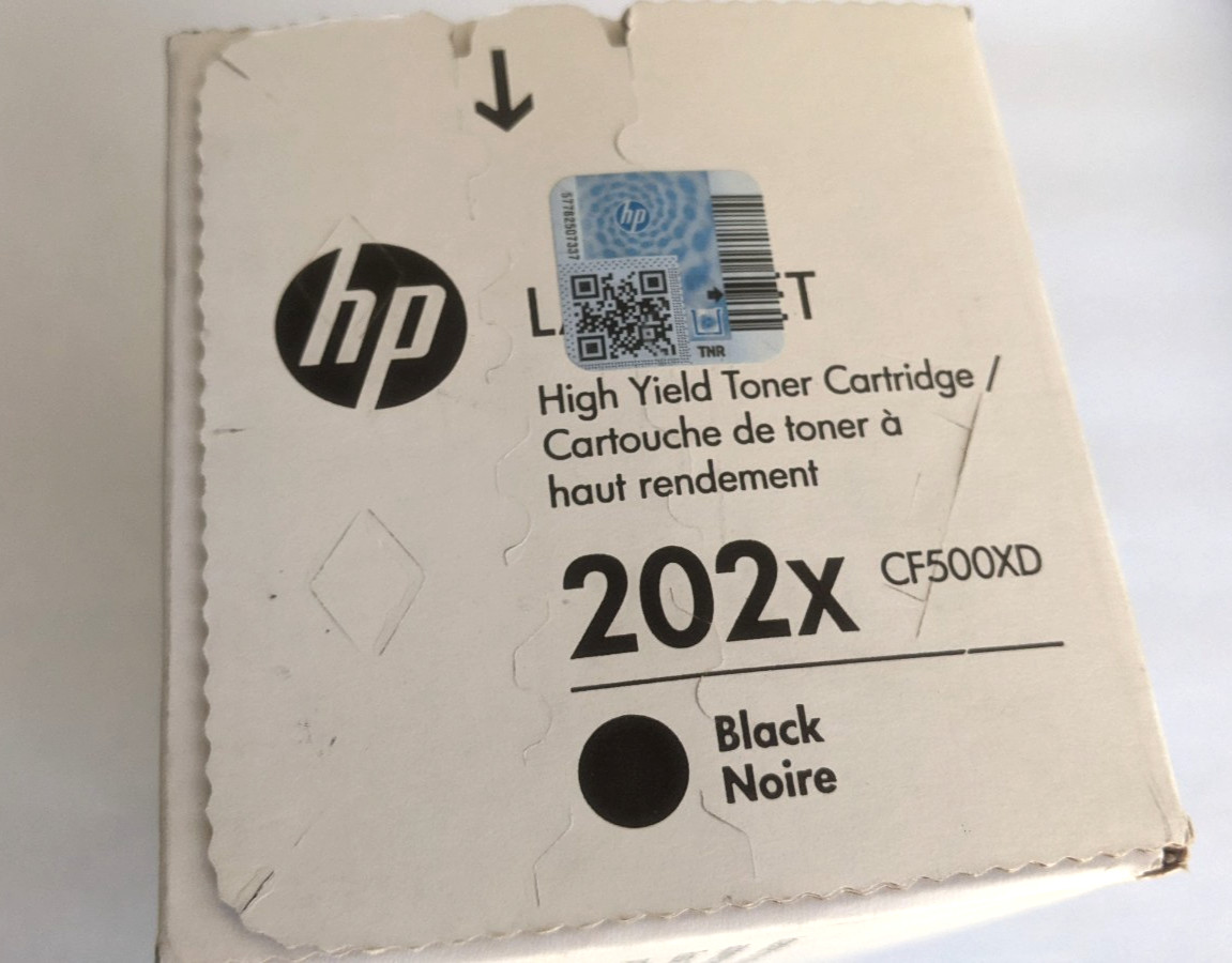SEALED Genuine HP 202X CF500X CF500XD BLACK High Yield Toner NEW - Original OEM