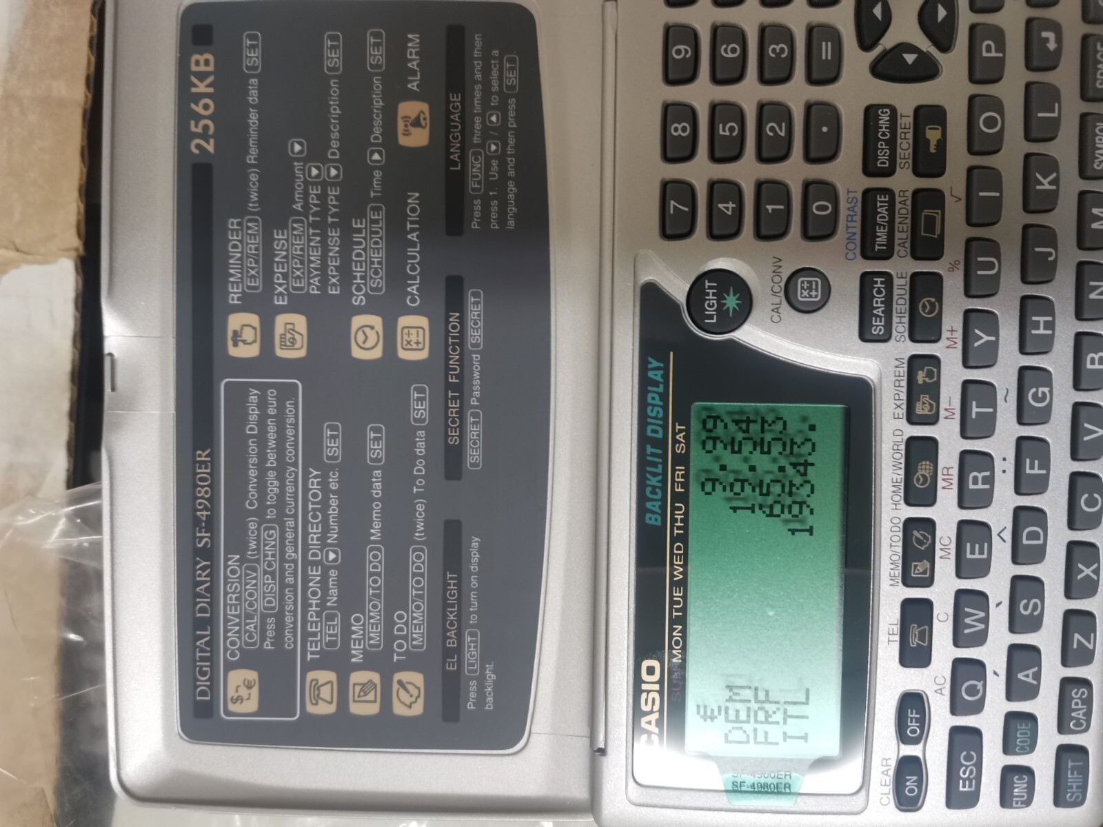 Vintage CASIO SF-4980ERsr-w In Original Packaging Digital Journal
