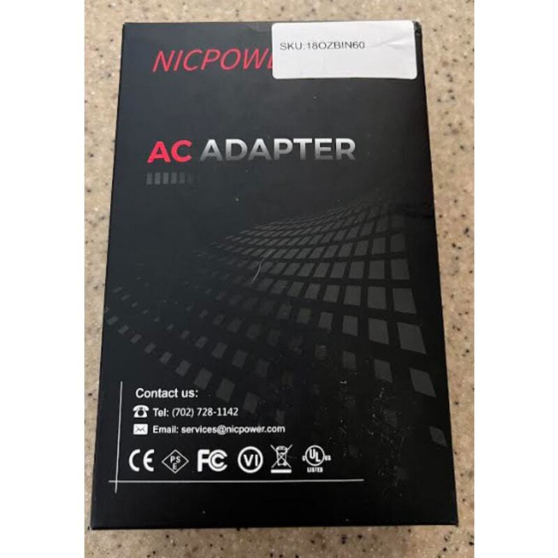 NICPower 130W AC Power Adapter for Laptop USB-C Power Supply, Black