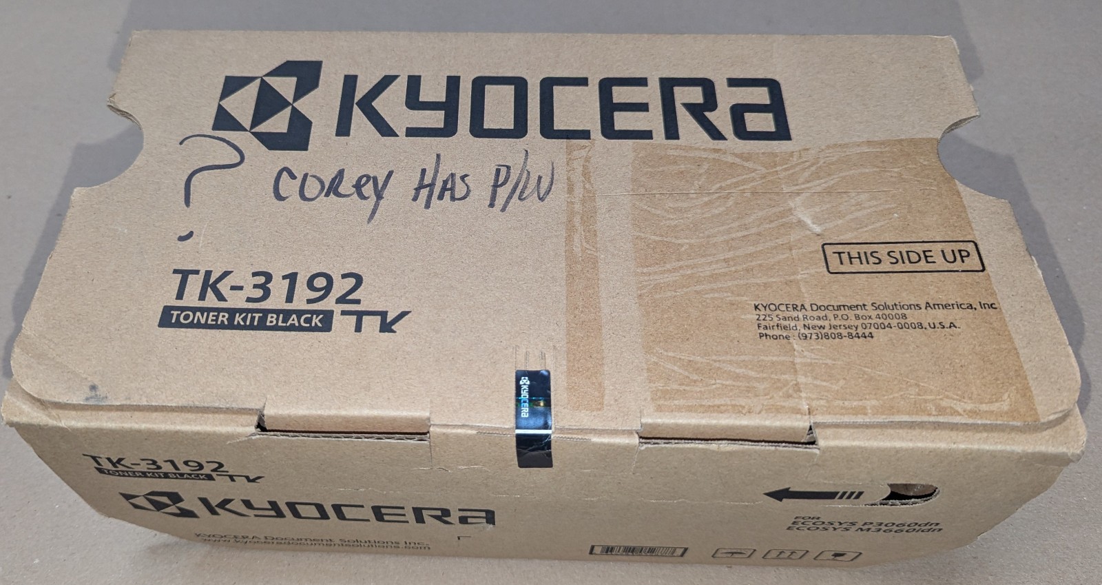 Genuine Kyocera Mita TK3192 Black Toner Cartridge ECOSYS P3060dn M3660idn