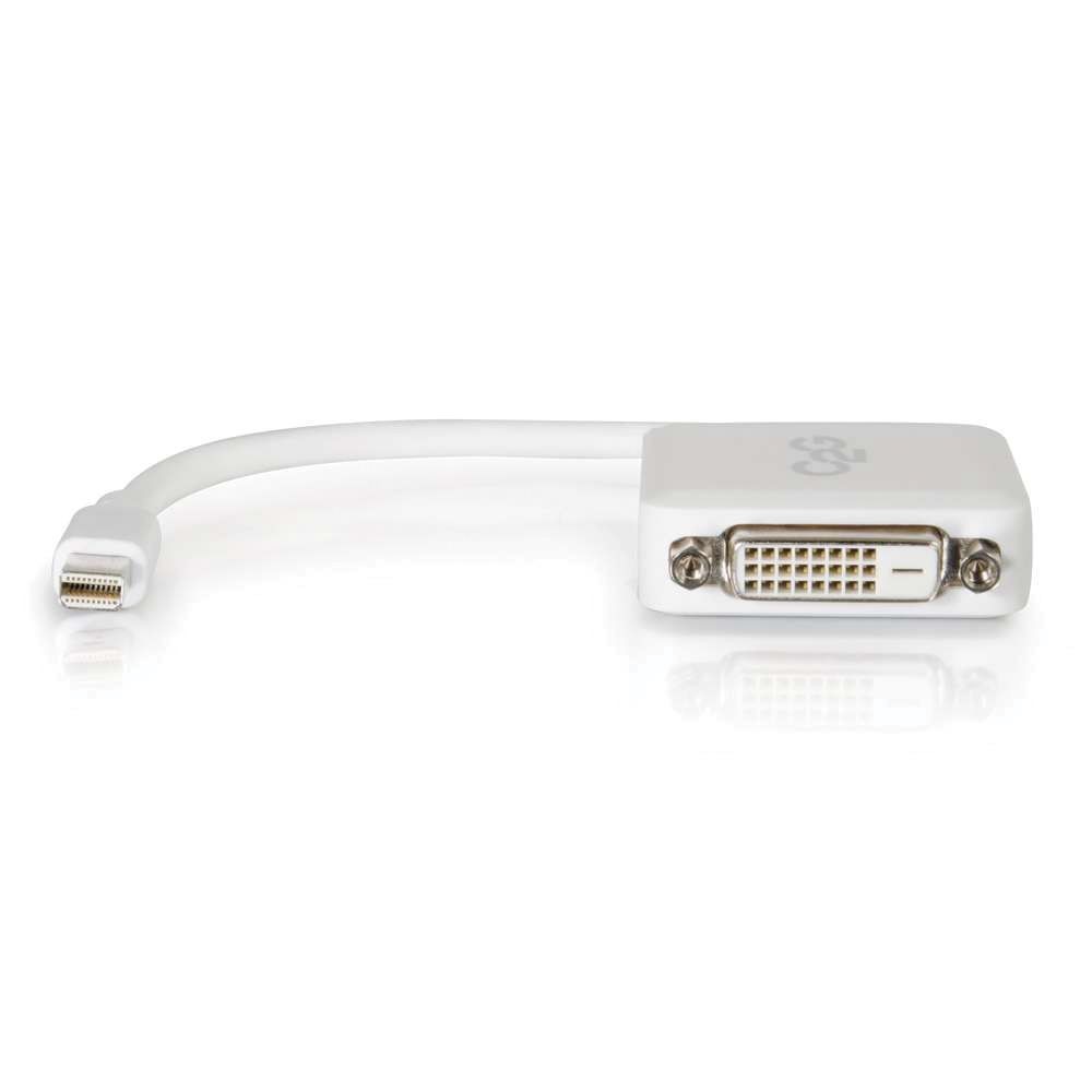 Lot of 3 - C2G 54312 8" Mini DP Male to Single Link DVI-D Female Adapter Convert