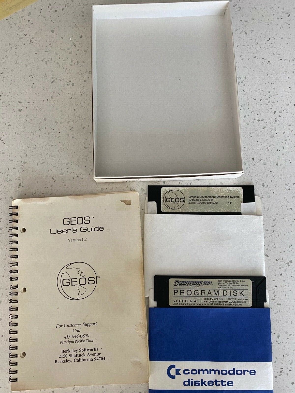 GEOS COMMODORE 1.2 VERSION VINTAGE COMPUTER SOFTWARE