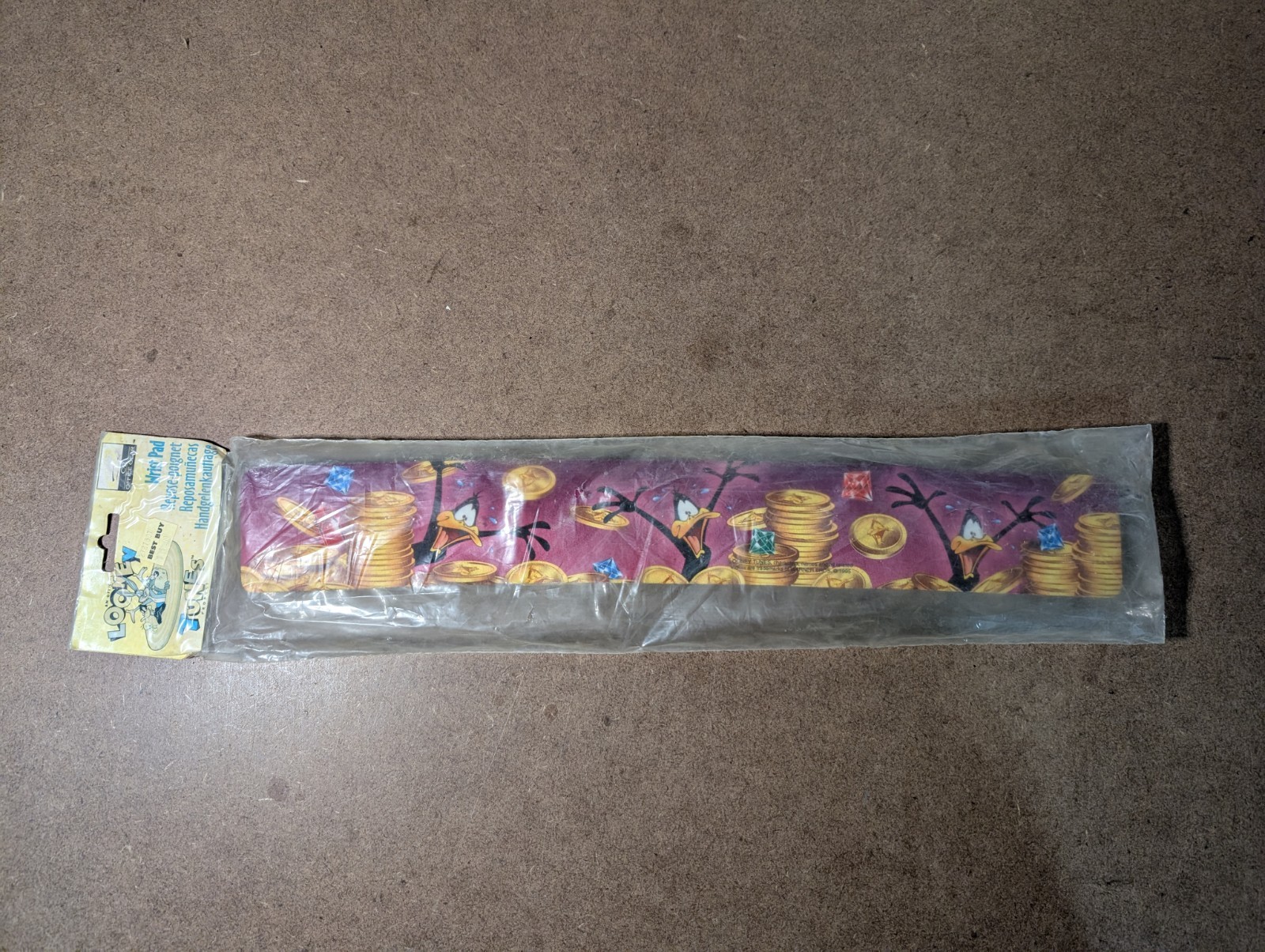 Looney Tunes Keyboard Wrist Pad 1994 Vintage Support Rest Office Daffy Duck 
